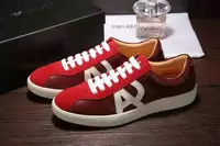 sneakers basses man armani giorgio armani anti-fur aj red